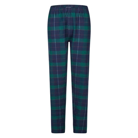 Happy Shorts Dames kerst pyjama set shirt + broek blauw/groen geruit flanel - Image 5