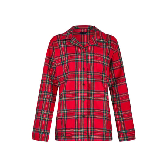 Happy Shorts Dames kerst pyjama set shirt + broek geruit flanel - Image 2