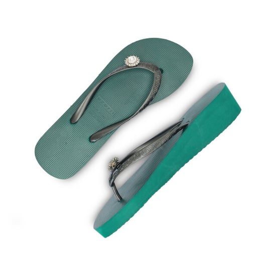 Uzurii Switch dames slipper met hak groen, , maat: - Image 1