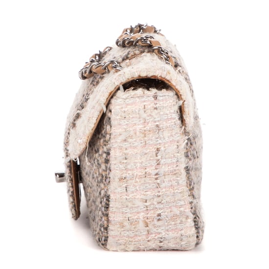 Vintage Tweed Turnlock Single Flap Schoudertas - Image 3