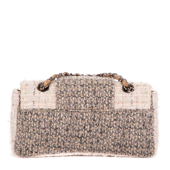Vintage Tweed Turnlock Single Flap Schoudertas - Image 4