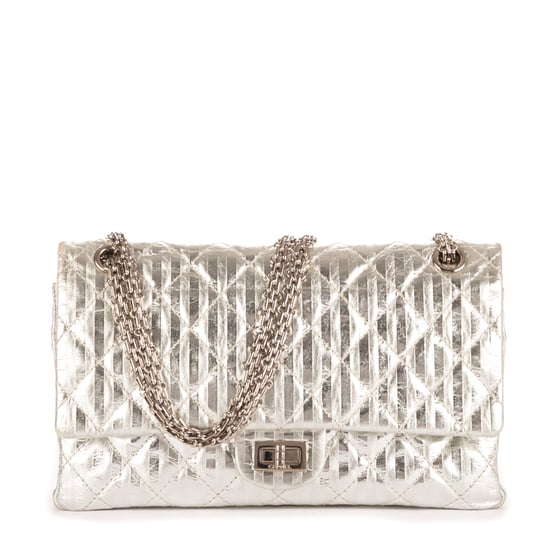 2.55 Stripes Medium 226 Double Flap Shoulder Bag - Image 1