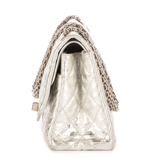 2.55 Stripes Medium 226 Double Flap Shoulder Bag - Image 3