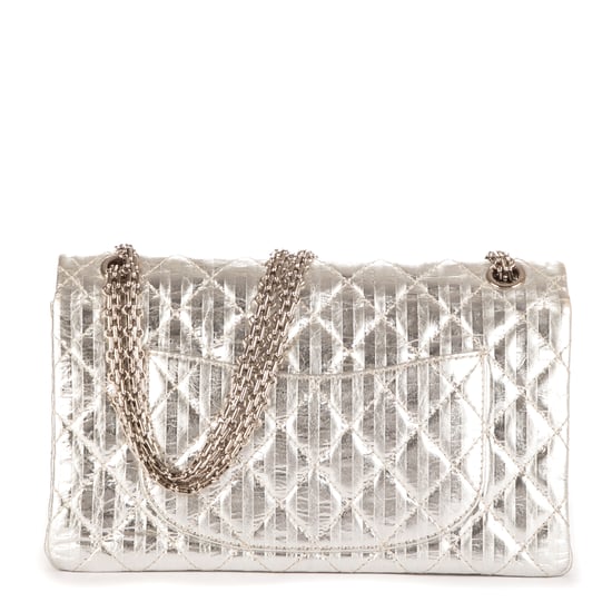 2.55 Stripes Medium 226 Double Flap Shoulder Bag - Image 4