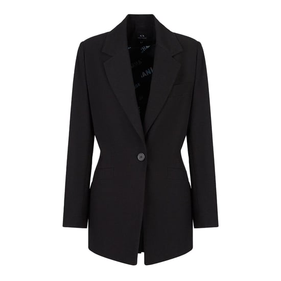 Armani Exchange Effen blazer dames/dames (Zwart) - Image 1