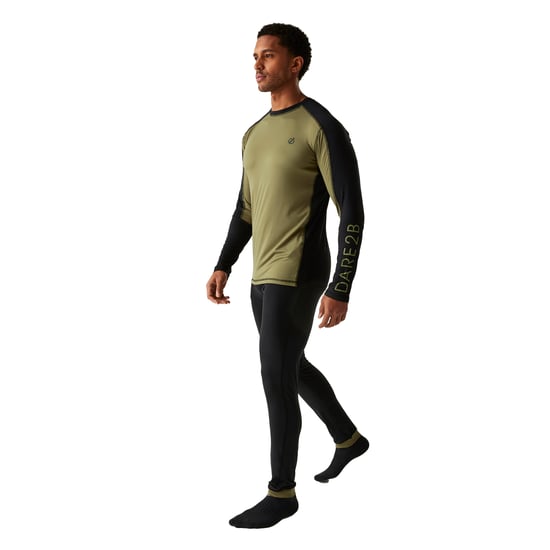 Dare 2B Heren Exchange III Base Layer Set (Zwart/Martini Olijf) - Image 4