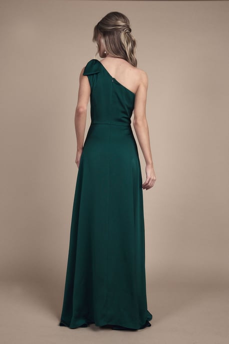 Teen Coast One Shoulder Bow Bridesmaid Dress - Image 3