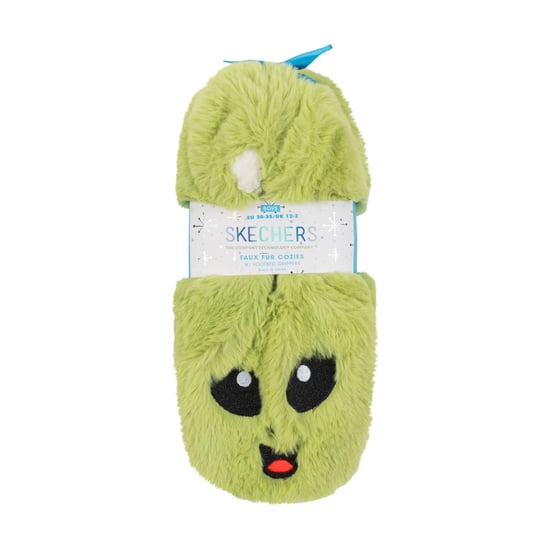 Boy's Skechers Juniors Cozies Slippers in Green - Image 2