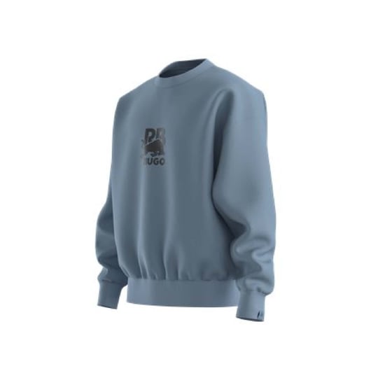 Men's Hugo x Racing Bulls Dahrain Stealth Logo Sweatshirt in Blue - Image 3