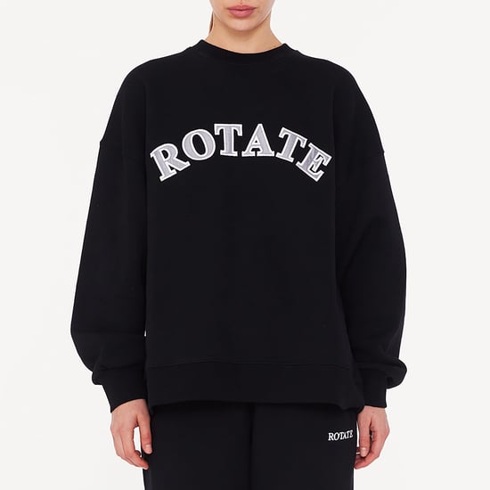 Dames Rotate Sunday Logo Crewneck Sweatshirt in Zwart - Image 1