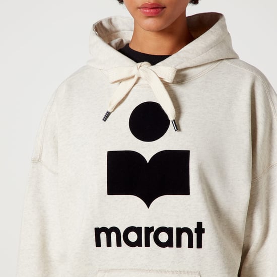 Women's Marant Etoile Mansel Hooded Sweatshirt in Ecru - Image 3