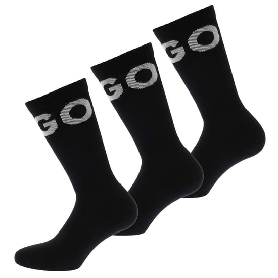 Men's Hugo Boss 3 Pack of Iconic Socks in Black - Image 2