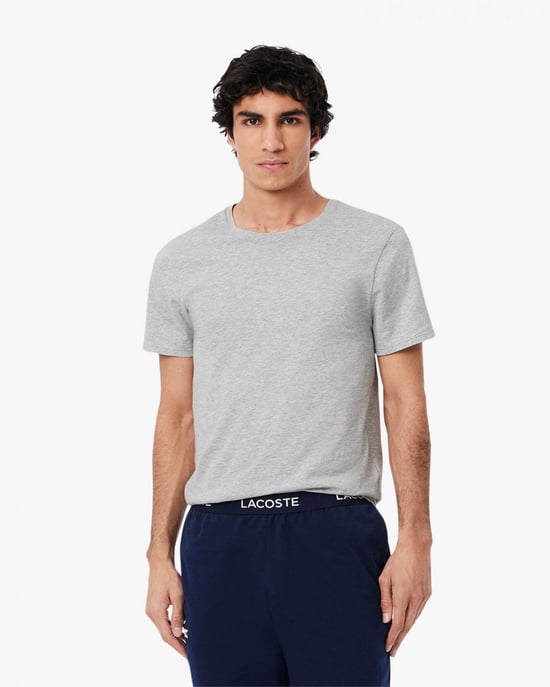 Lacoste Mens 3-Pack Plain Mens T- Shirt - Image 2
