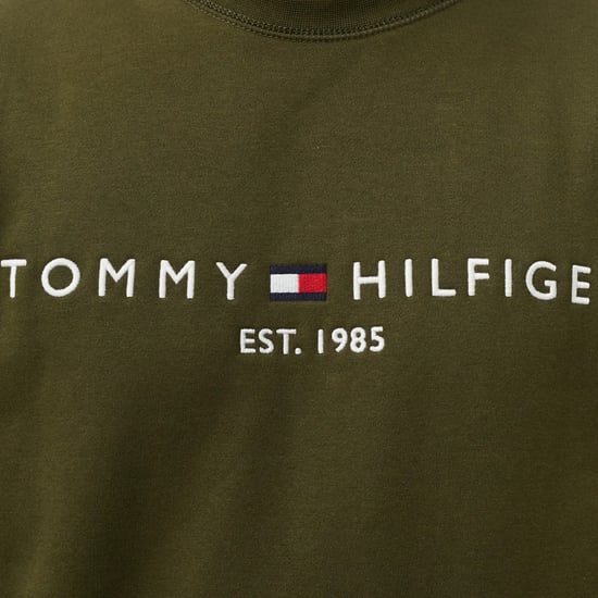 Tommy Hilfiger Mens Fleece Sweatshirt Embroidered Logo Pullover Crew Neck Jumper - Image 3