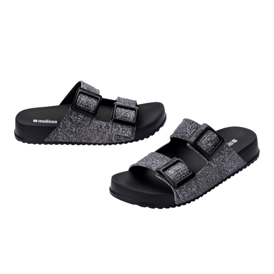 Cozy M Lover Slide Denim Buckle Closure in Black - Image 2