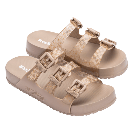 Cozy Stripes Slip On Shoes in Beige - Image 4