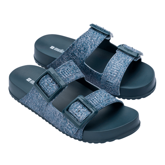 Cozy M Lover Slide Denim Buckle Closure in Blue - Image 4