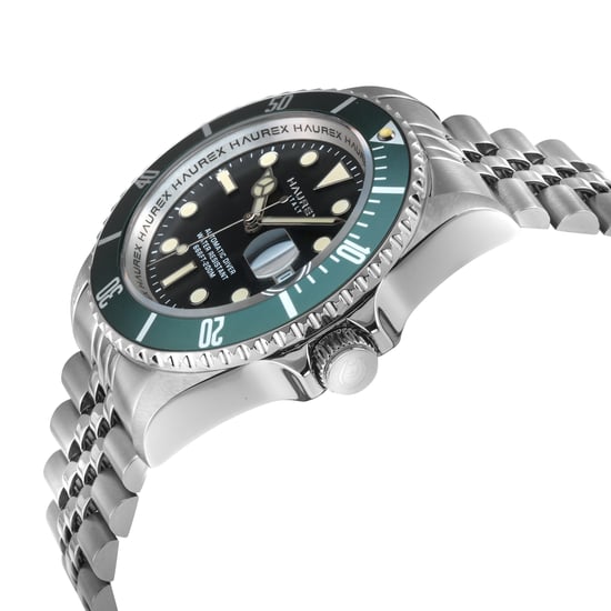 Eterno 316L Stainless Steel Case Green Bezel Black Dial Stainless steel Bracelet Watch - Image 3