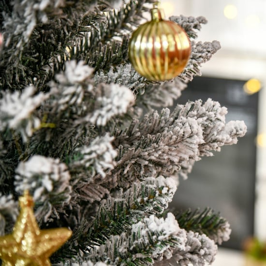 4goodz Kunstkerstboom slank met sneeuw 210cm groen/ - Image 4