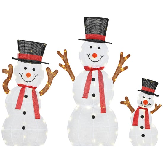 4goodz Kerstfiguur set van sneeuwmannen met verlichting 148 led - - Image 1