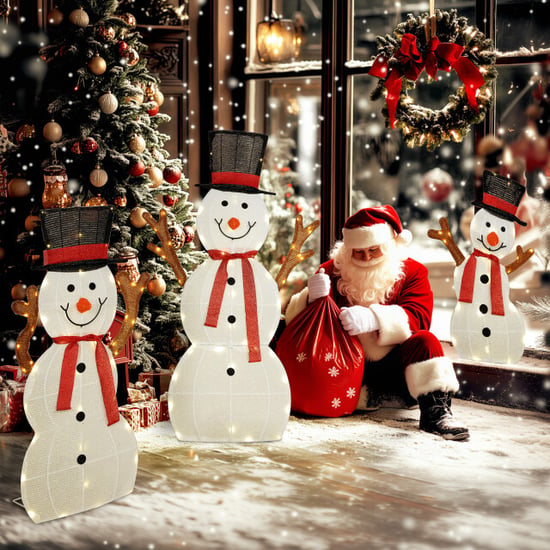 4goodz Kerstfiguur set van sneeuwmannen met verlichting 148 led - - Image 6