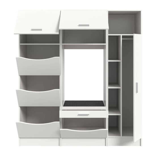 Furnilux Wasmachine ombouw free 3 delige set in wit 166x195x68 cm - Image 3