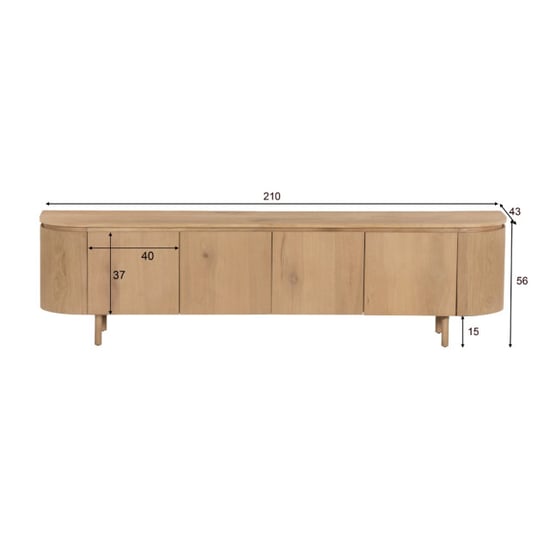 Livingfurn tv-meubel tobago 43x210x56cm - Image 6