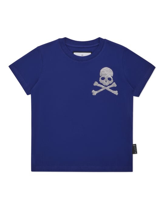 T-shirt med rund hals i strassmönster från Skull&Bones - Image 1