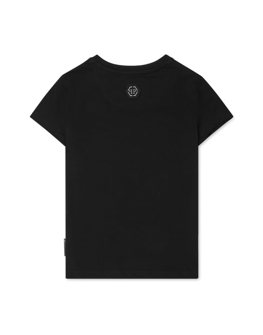 T-Shirt Round Neck With Crystals Tattoo - Image 3