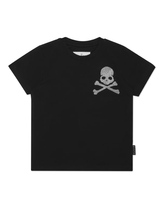 T-shirt med rund hals i strassmönster från Skull&Bones - Image 1