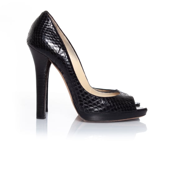 Jimmy Choo Python leather platform peep-toe - Image 4