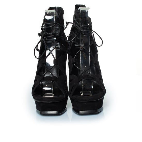 Saint Laurent Suede veterschoenen tribute 16 pumps - Image 5