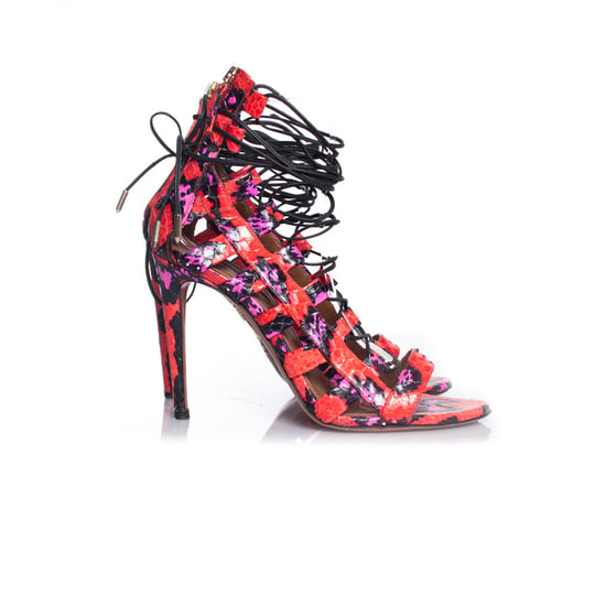 Aquazzura Multicolor Elaphe uitgesneden wikkelsandalen - Image 5