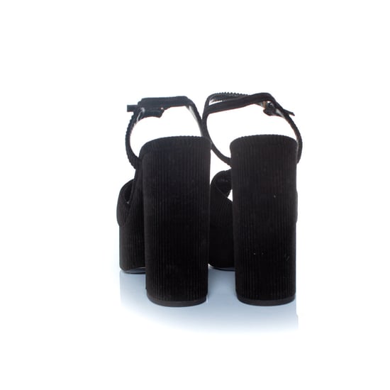 Saint Laurent Bianca 85 platform sandalen van ribvelours - Image 3