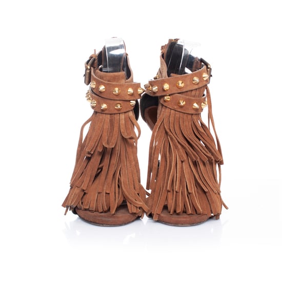 Giuseppe Zanotti bruna mockasandaler med fransar - Image 4