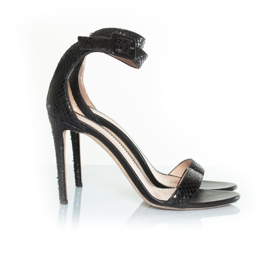 Giuseppe Zanotti – Svarta sandaler med pytonmönster - Image 4
