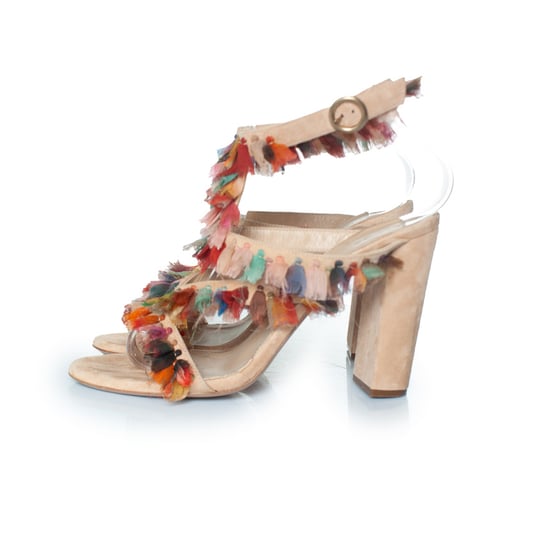 Chloe Silk tassel Liz block heel sandals - Image 2