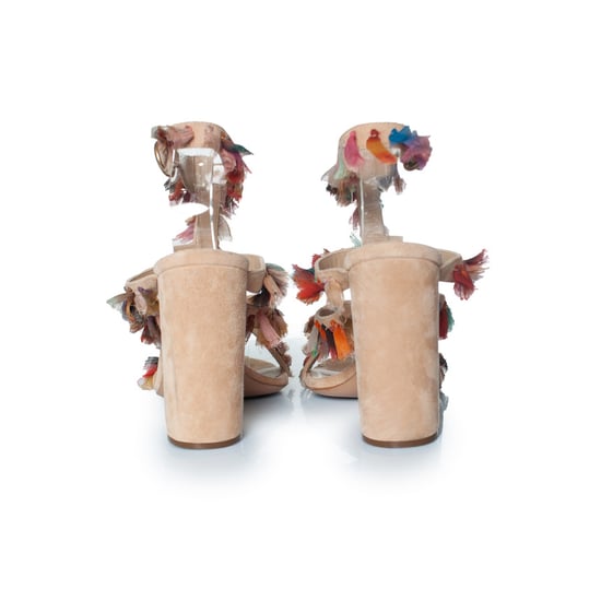 Chloe Silk tassel Liz block heel sandals - Image 3