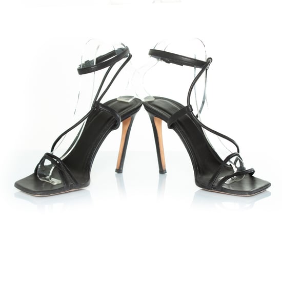 IRO black leather strap sandals - Image 6