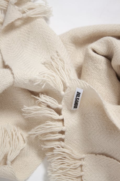 Jil Sander Gebreide sjaal met franjes - Image 3