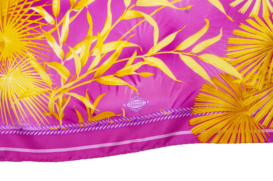 Atelier Versace Rosa halsduk med djungeltryck - Image 5