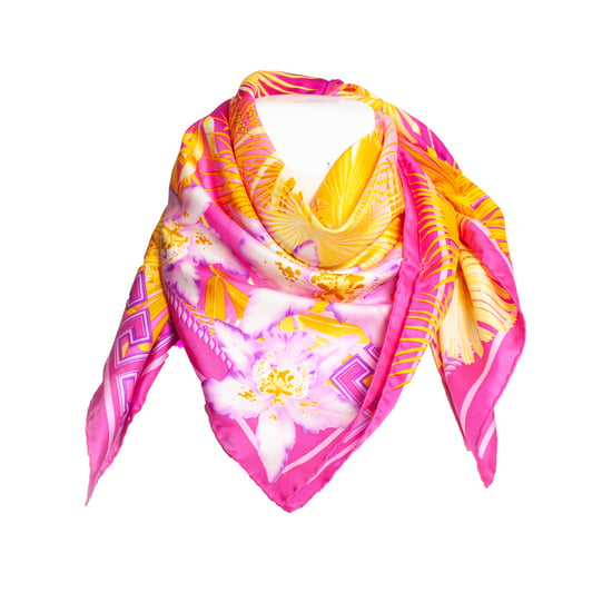 Atelier Versace Rosa halsduk med djungeltryck - Image 6