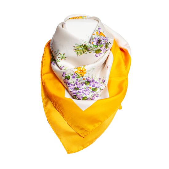 Gucci Vintage halsduk med blommönster - Image 1