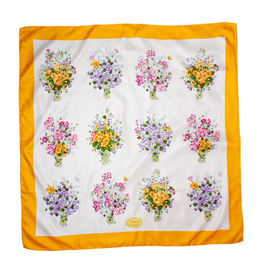 Gucci Vintage halsduk med blommönster - Image 2