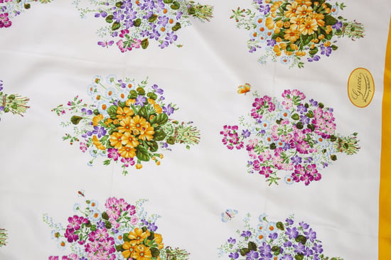 Gucci Vintage halsduk med blommönster - Image 4