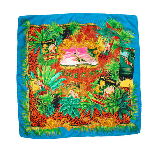 Atelier Versace Flerfärgad djungel Tarzan-halsduk - Image 1