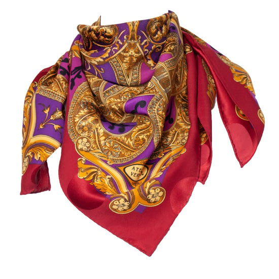 Atelier Versace Multicolored Barocco bedrukte sjaal - Image 2
