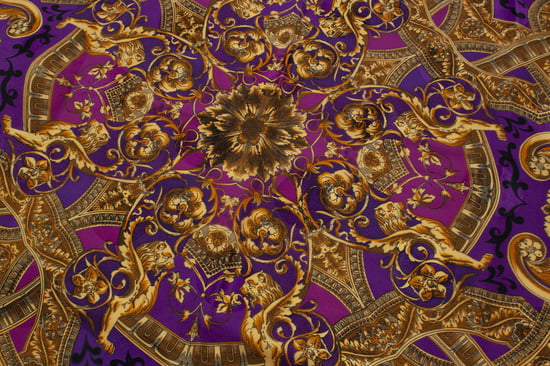 Atelier Versace Multicolored Barocco bedrukte sjaal - Image 3