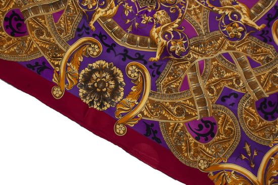 Atelier Versace Multicolored Barocco bedrukte sjaal - Image 4