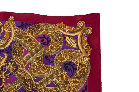 Atelier Versace Multicolored Barocco bedrukte sjaal - Image 6